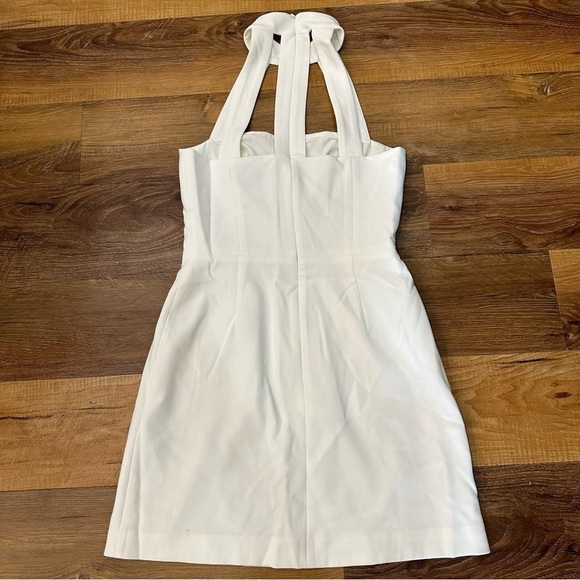 French Connection Celli Whisper Bodycon Summer White Mini Dress size 2 - Picture 2 of 8